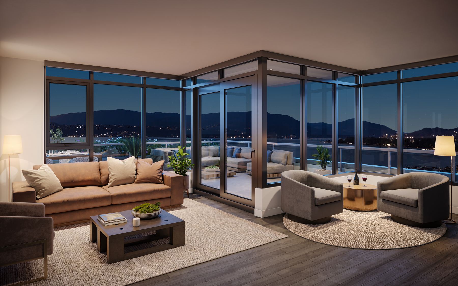 Aqua private balcony
