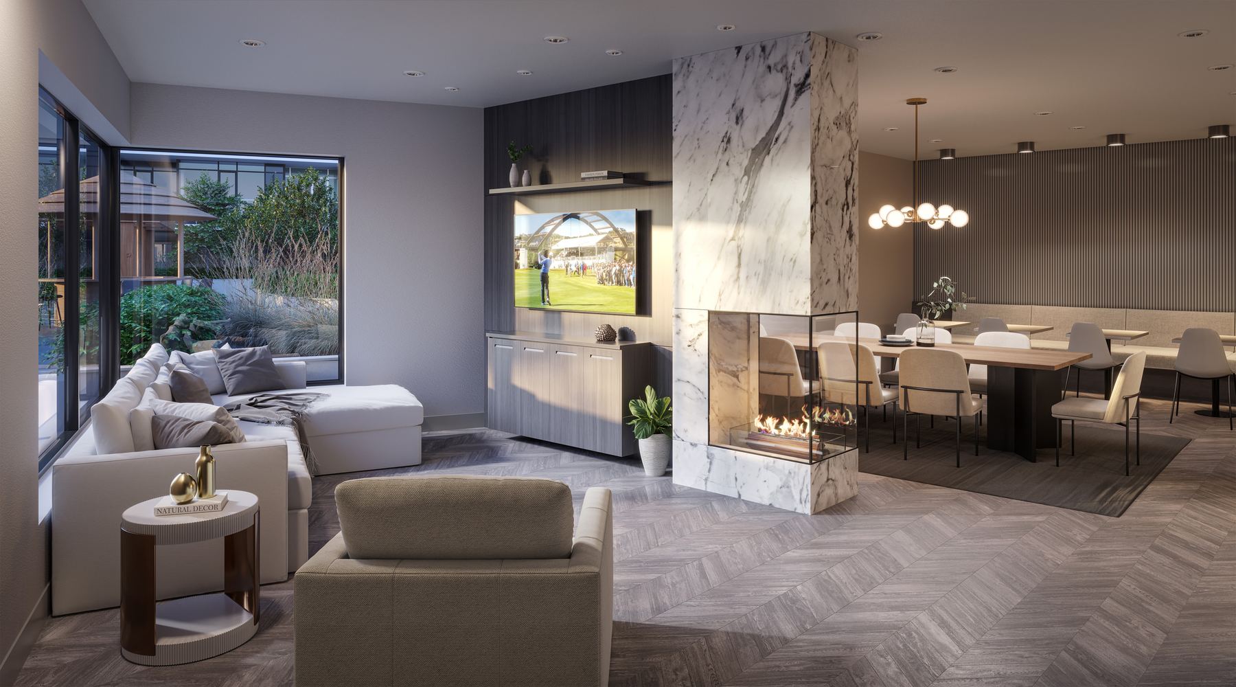 Aqua fireside lounge and wine bar