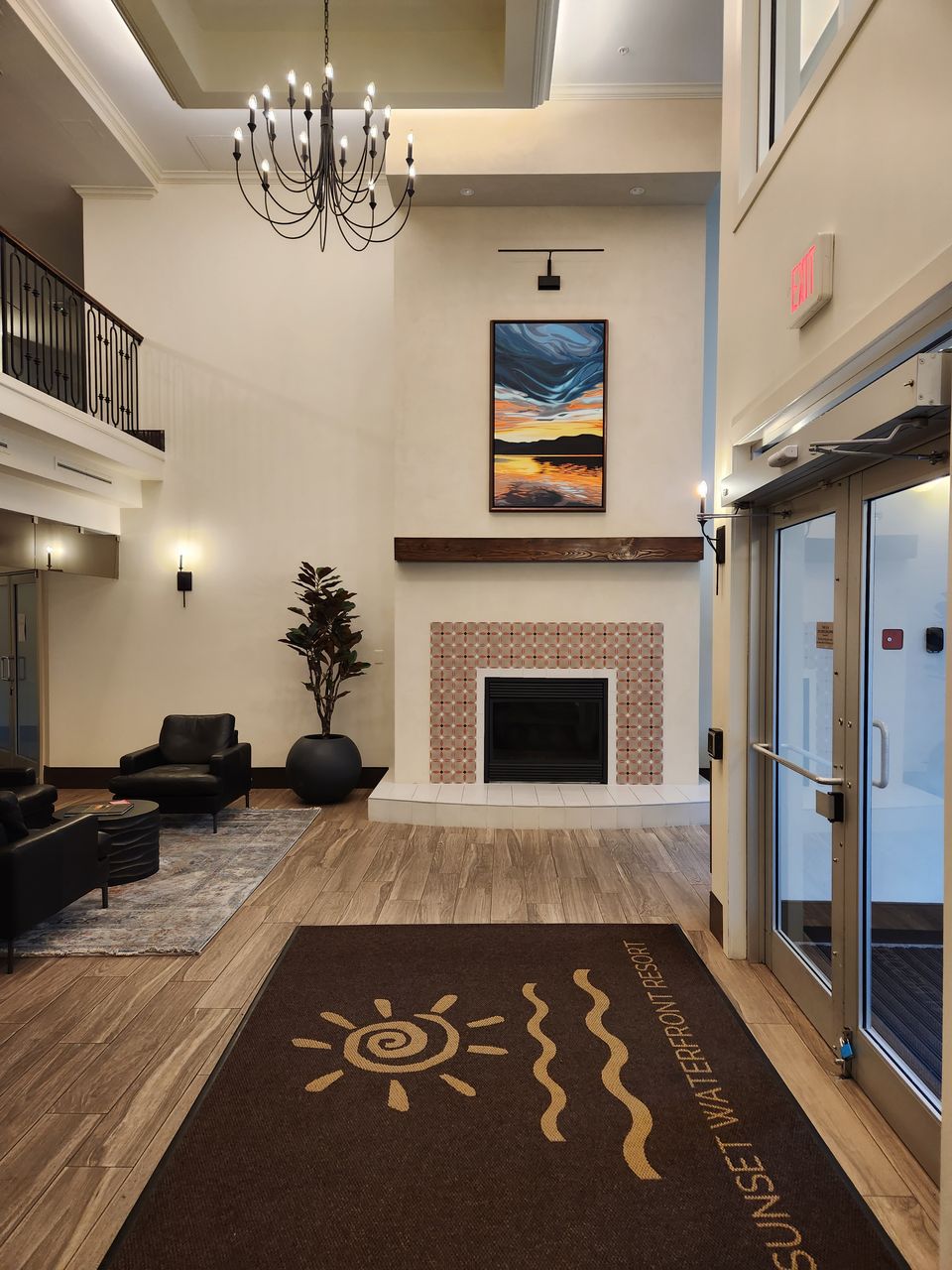 Lobby at Sunset Waterfront Resort, Kelowna